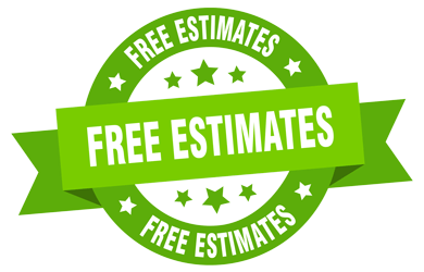 Green ribbon badge with the text