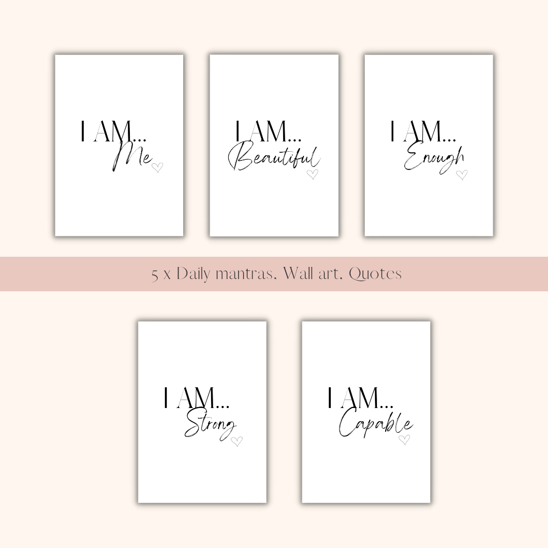 I Am Quote - Wall Art