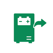icona batteria gruppi di continuità verde