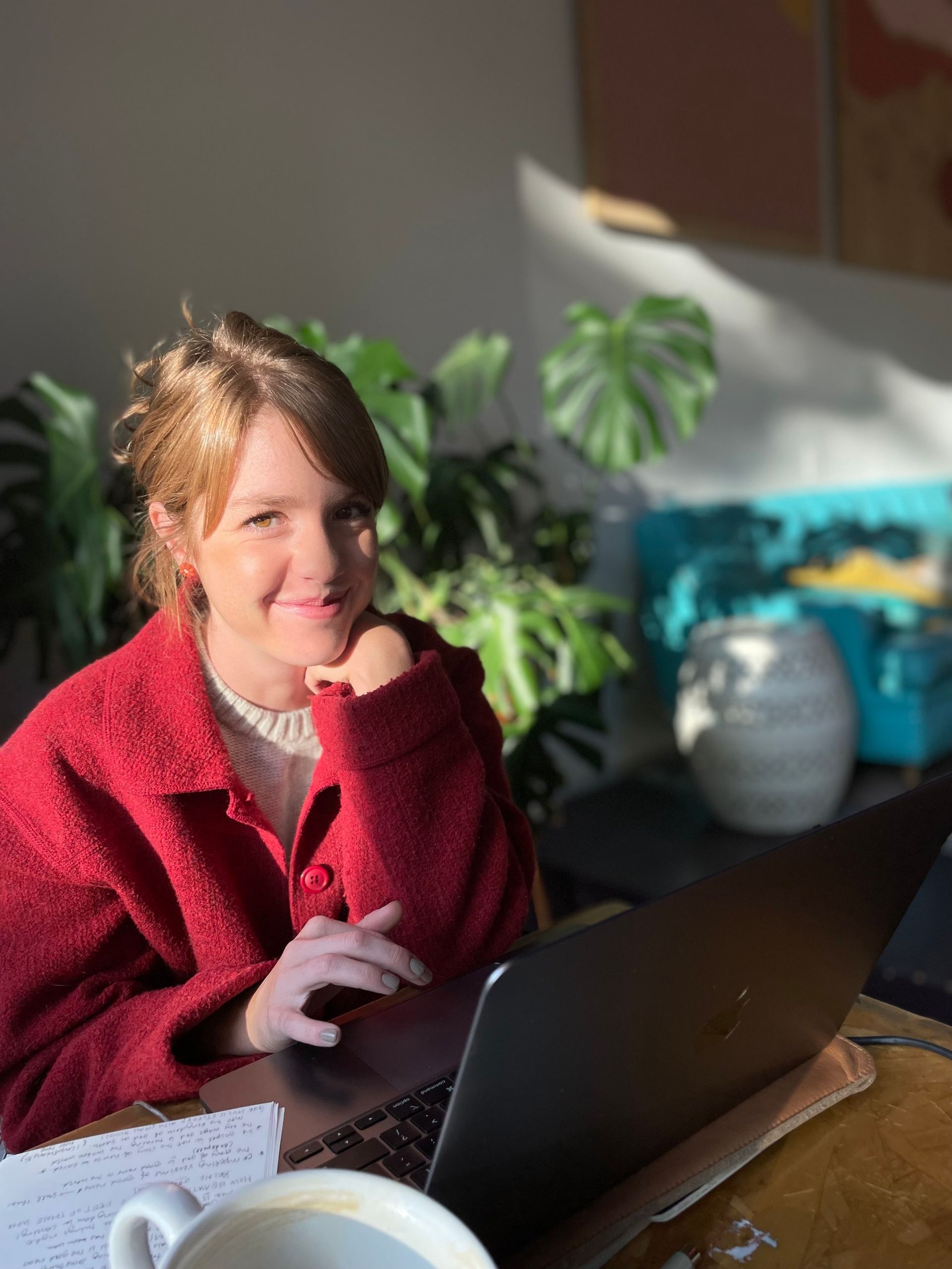 A woman ready to build your website and brand in Boise, Idaho