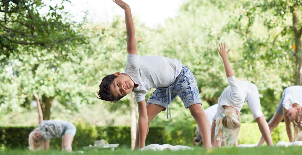 Foto van kinderyoga