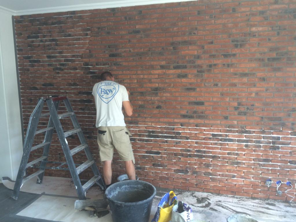 Steenstrips in woonkamer 2