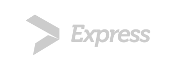 Express logo with a gray arrow and the word 