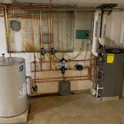 A Gas Boiler And Oil Tank — Acton, MA — Colonial Comfort