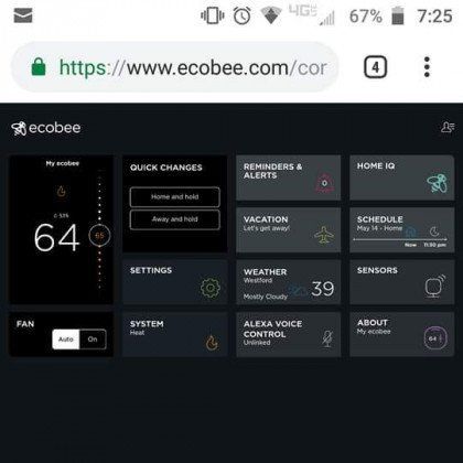 Ecobee Thermostat Design — Acton, MA — Colonial Comfort