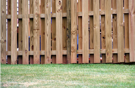 Shadowbox fencing proving privacy and style in Wake Forest, NC.