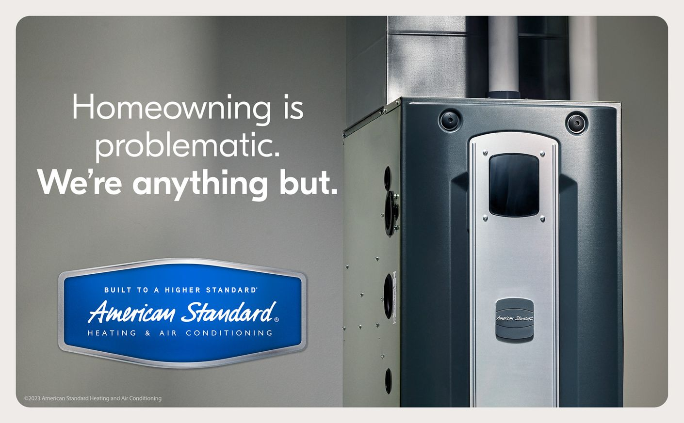 American Standard furnace ad. Text: 