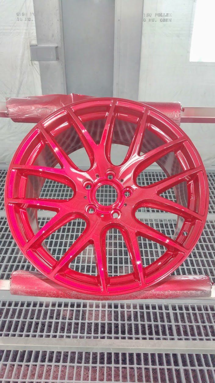 roter Rand - lackierung