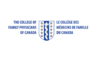 Logo of The College of Family Physicians of Canada in English and French, with a shield and medical symbol.