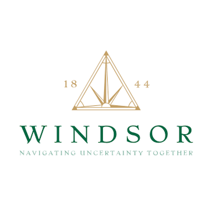 A logo for windsor navigating uncertainty together