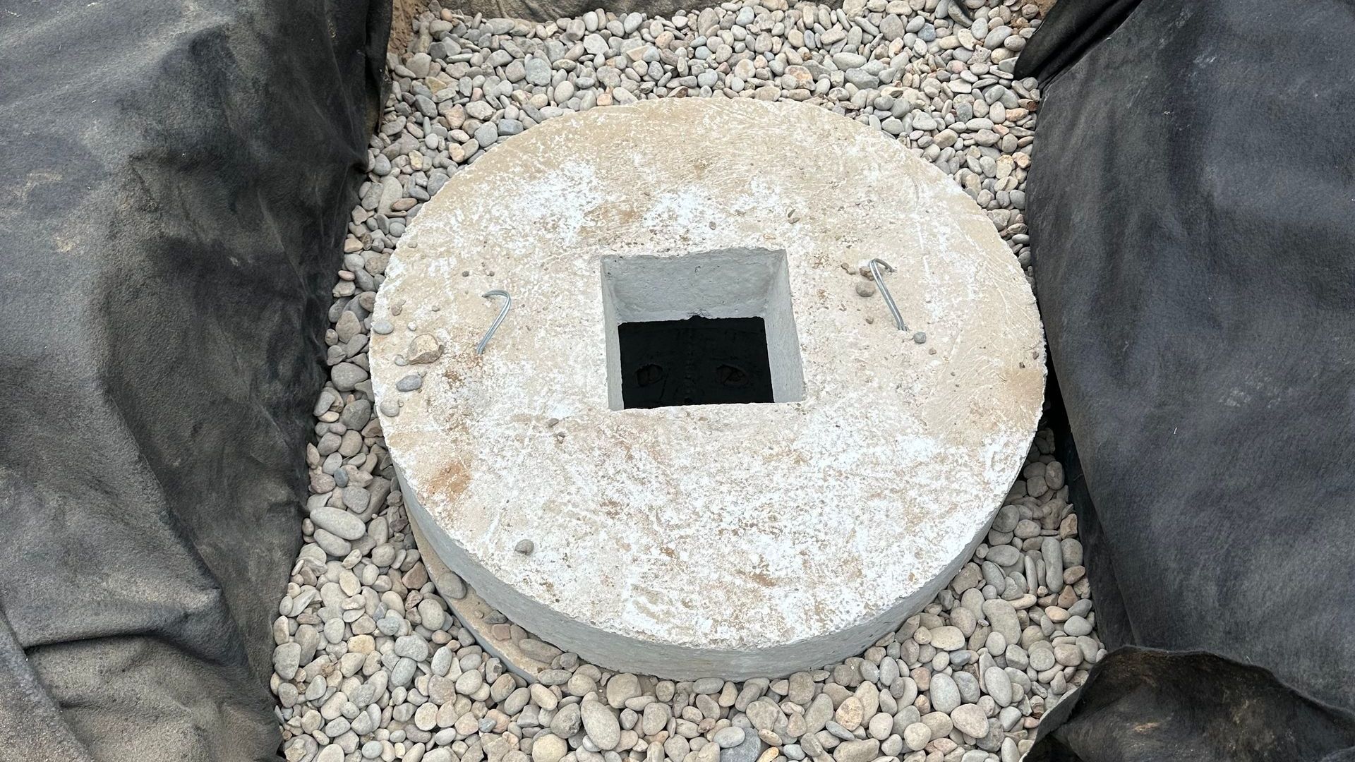 Drywell installed in the ground