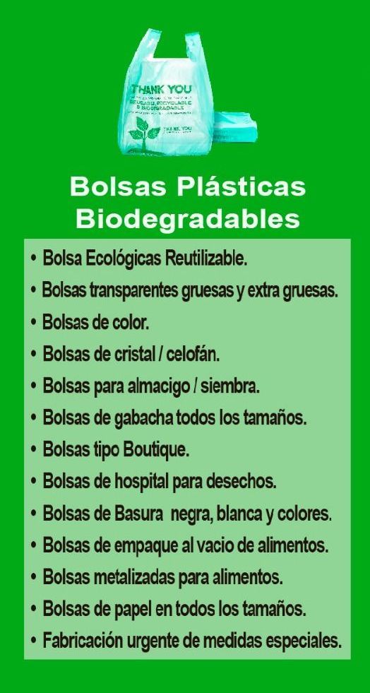 A green poster with the words contamos con un amplio catalogo de productos at the top