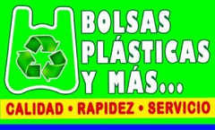Logo: Green outline of a plastic bag with recycle symbol inside. Text reads 