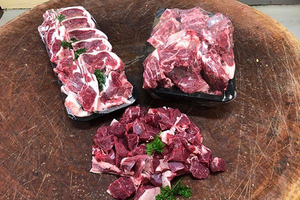Chopped Meat on a Chopping Board — Byron Bay Pork & Meats Butchery in Byron Bay, NSW