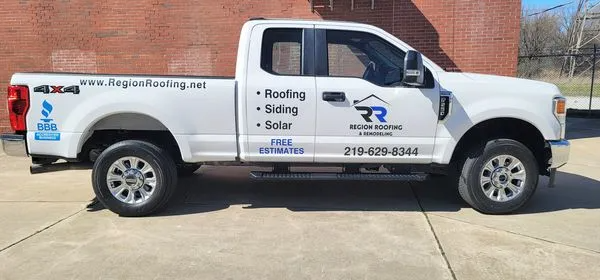 Company Truck of Region Roofing & Remodeling Inc