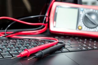 Multimeter on Laptop - Panel and Service Upgrades in Virginia Beach, VA