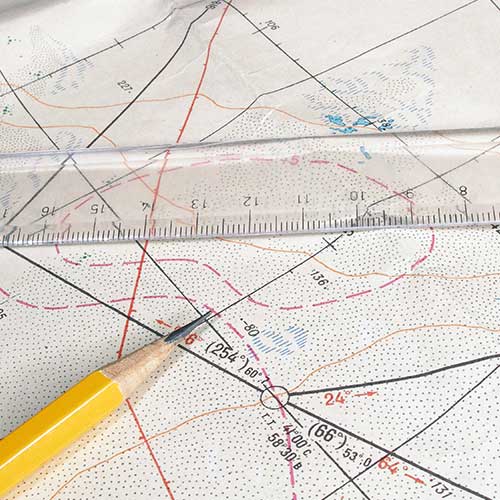 Pencil And Ruler On A Map — Sharpsburg, GA — Turner & Associates Land Surveyors, P.C.