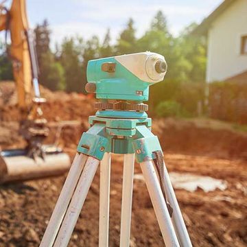 Surveyor Equipment On Construction Site — Sharpsburg, GA — Turner & Associates Land Surveyors, P.C.