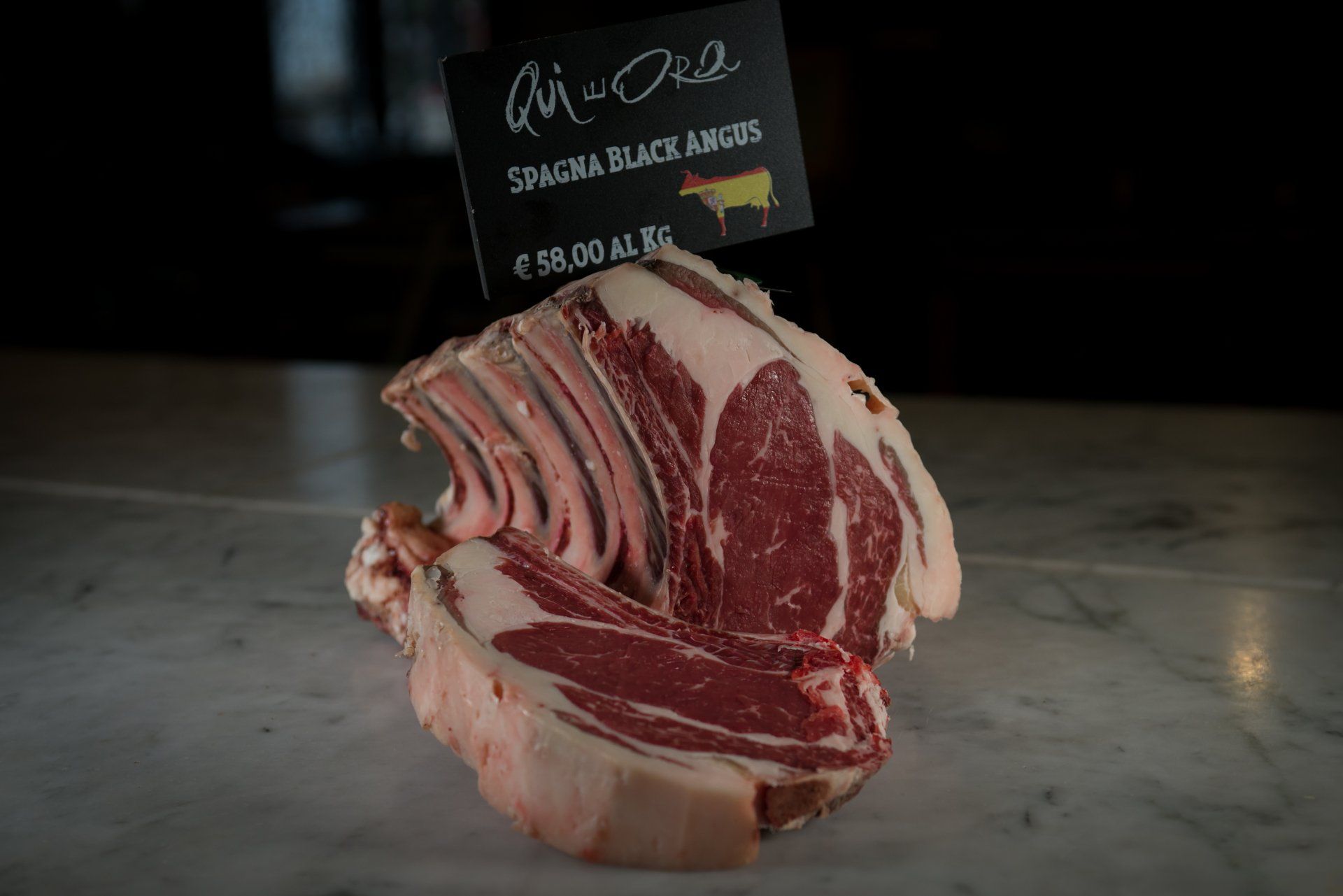 dettaglio pezzo di carne Spagna black angus