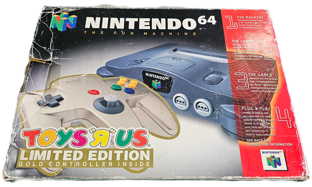 Nintendo 64 Toys R' Us Exclusive With Gold Controller