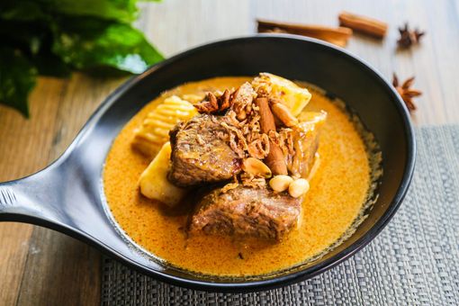 Massaman Curry is a popular Thai food from Thai On Wok in Glebe