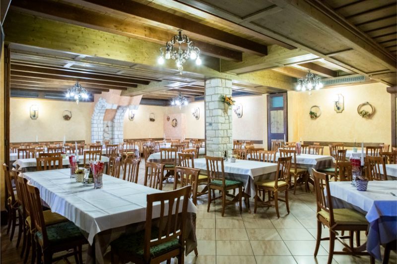 Salta interna del ristorante