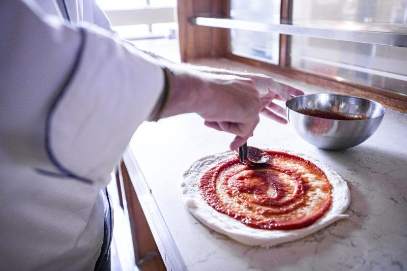 Distribuzione salsa di pomodoro fresca
