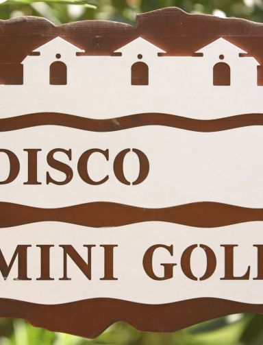 Disco mini golf sign