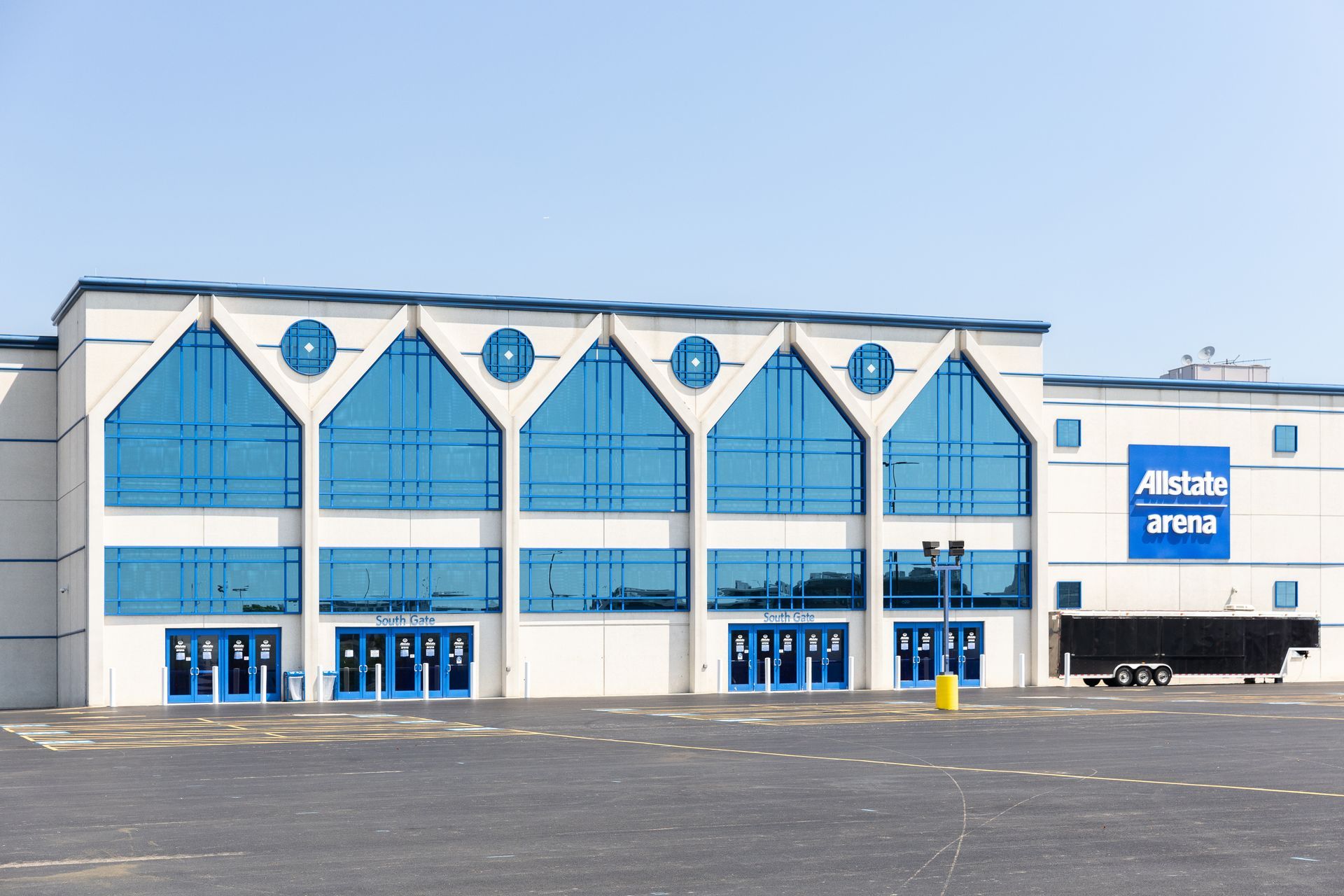 Aerial view of Soldier Field in Chicago