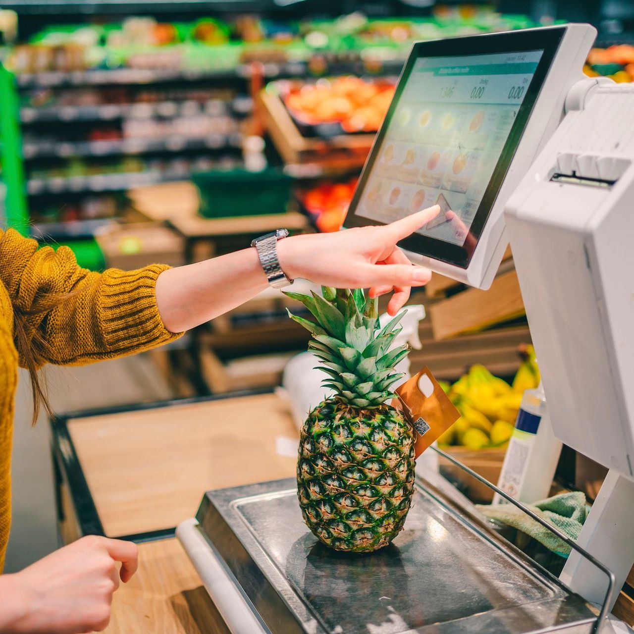 foto bilancia supermercato