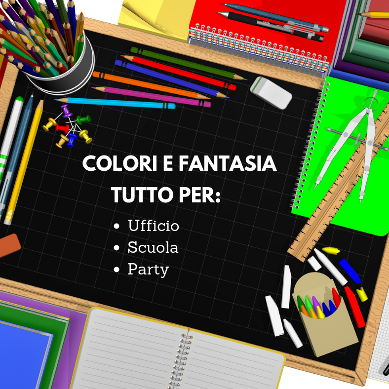 Locandina prodotti cartoleria