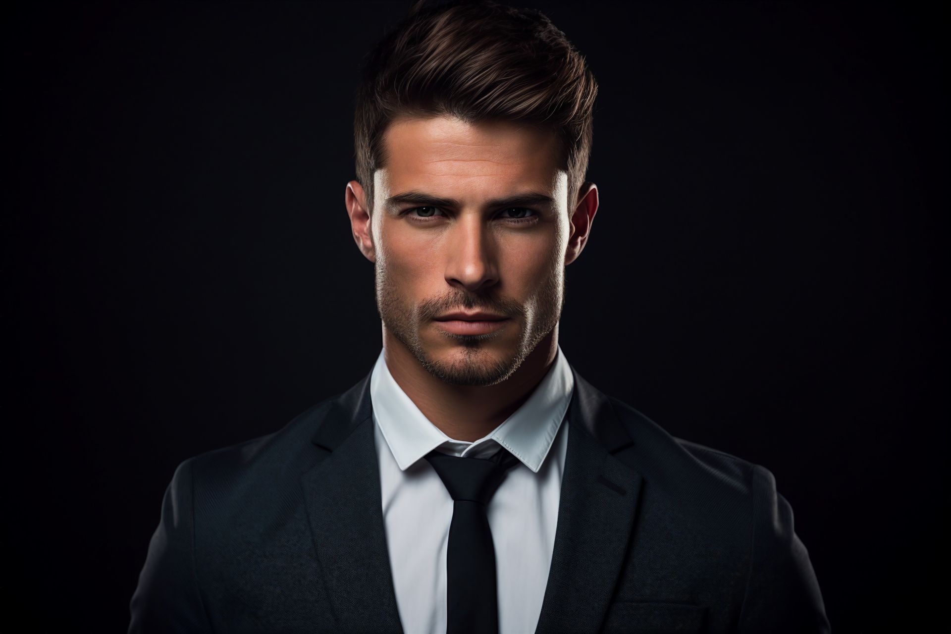 A close-up of a man's scalp showing new, healthy hair growth after PDGF therapy at Monaco MedSpa.