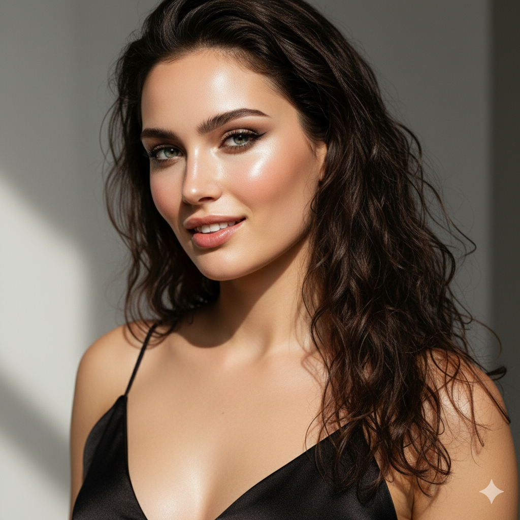  woman with glowing, clear skin smiling after receiving an IPL photofacial treatment at Medspa