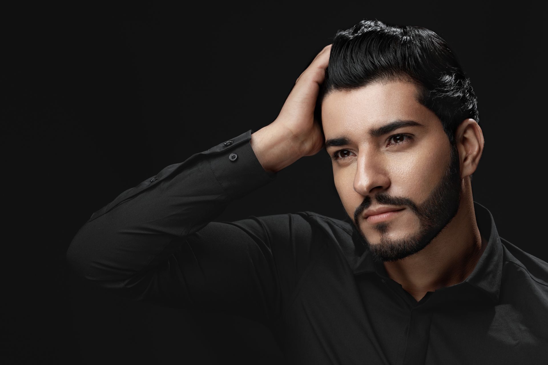photo showing increased hair density after pdgf hair restoration injections