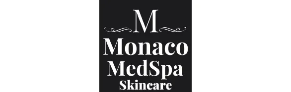 Monaco MedSpa Skincare Logo. Link to Contact page.