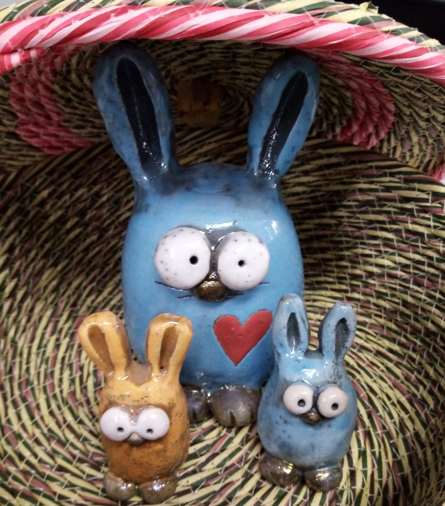 coniglietti in ceramica
