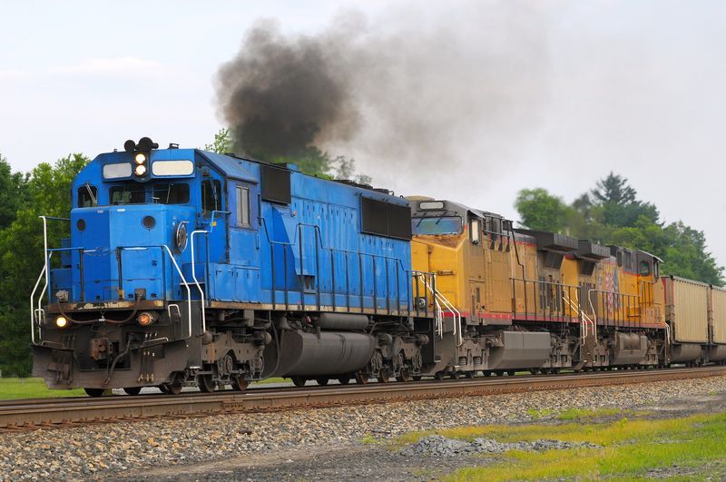 Most commuter and freight trains run on highly toxic, petroleum-based diesel. 