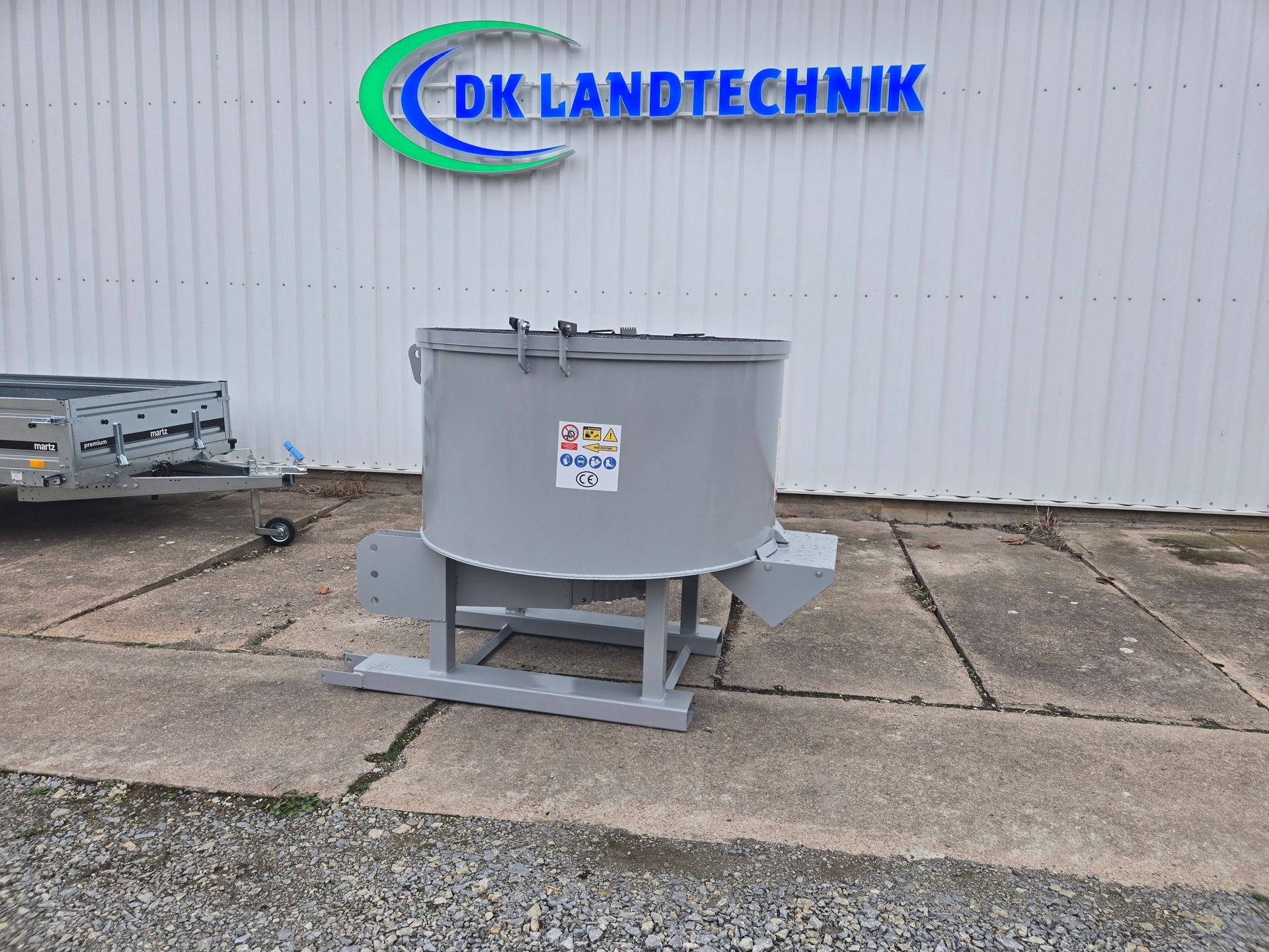 Elektrische betonmixer 600 L dwangmenger met versnellingsbak Top