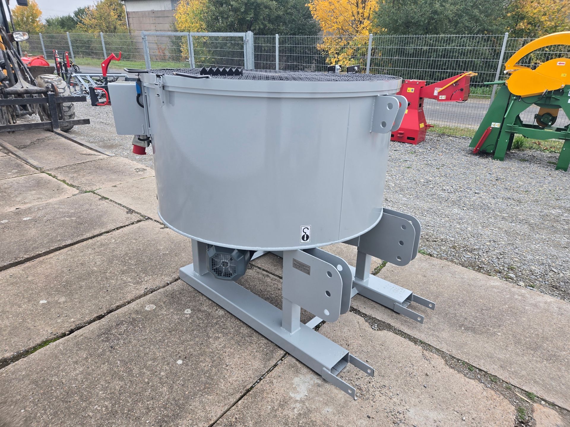 Elektrische betonmixer 600 L dwangmenger met versnellingsbak Top