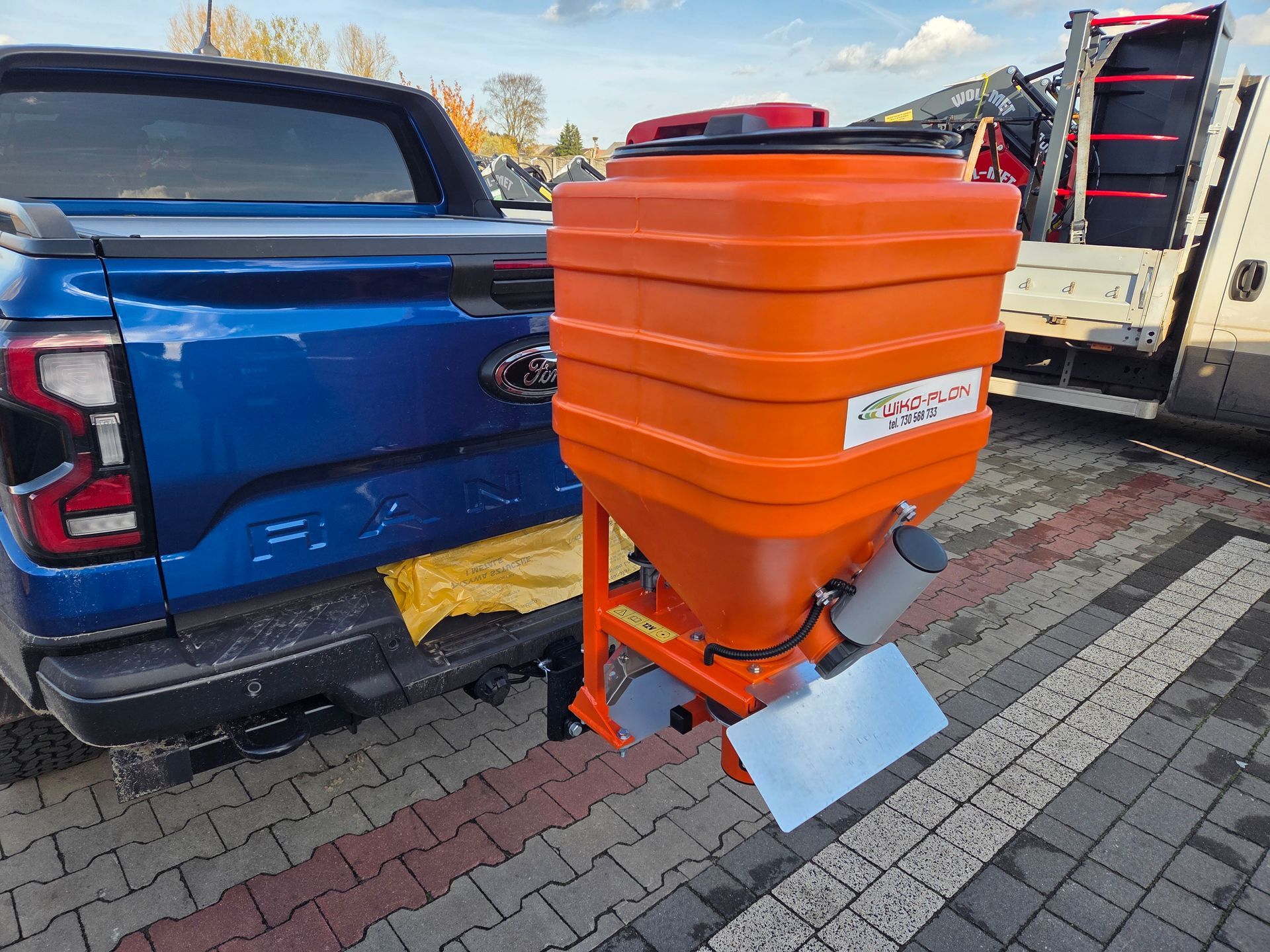 Wiko Plon 110L zoutstrooier met trilmotor, 12V elektrisch, voor winterdienst