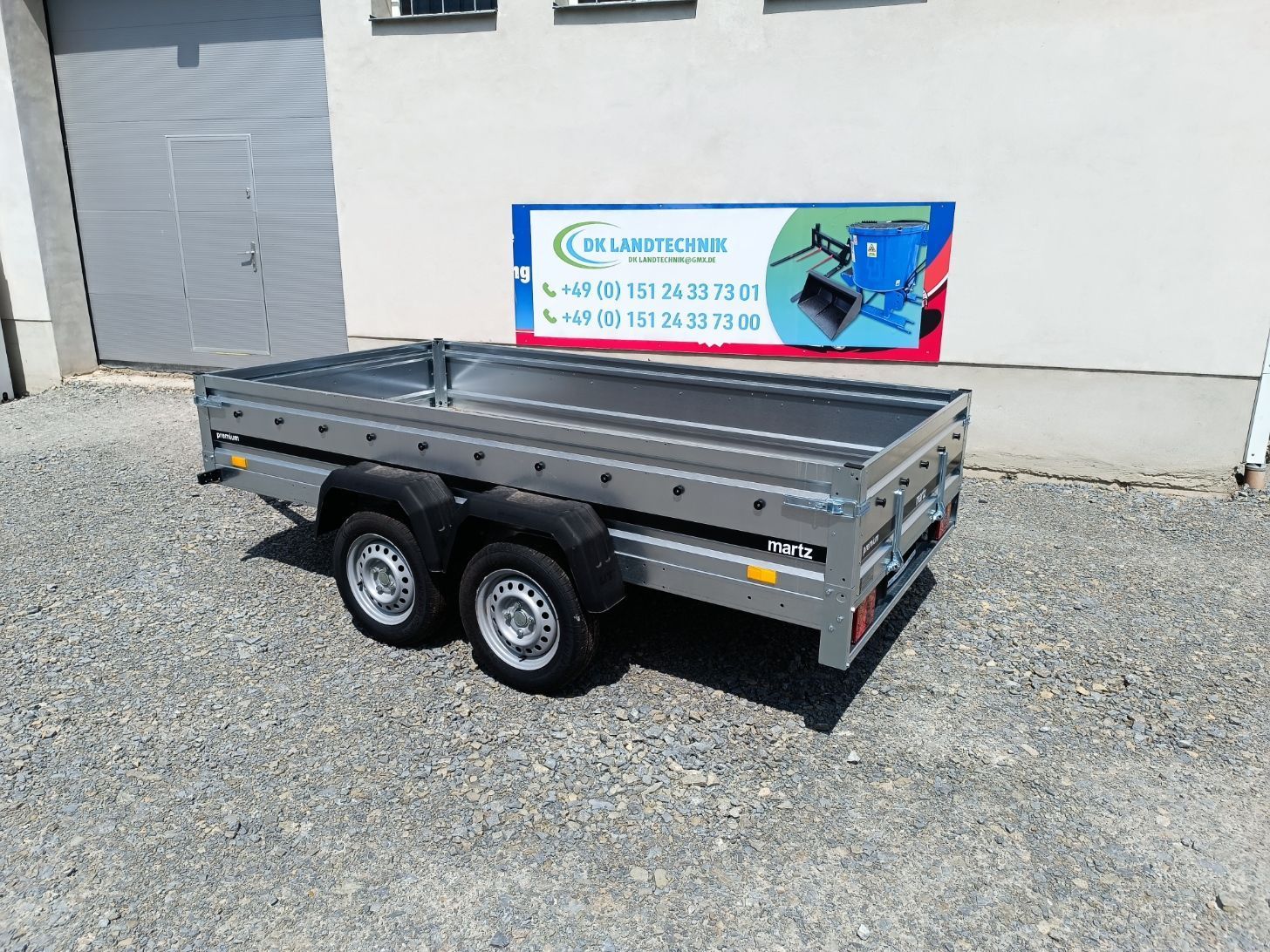 PKW Anhänger ungebremst 750 kg 264 cm x 126 cm x70 cm 2 Achsen