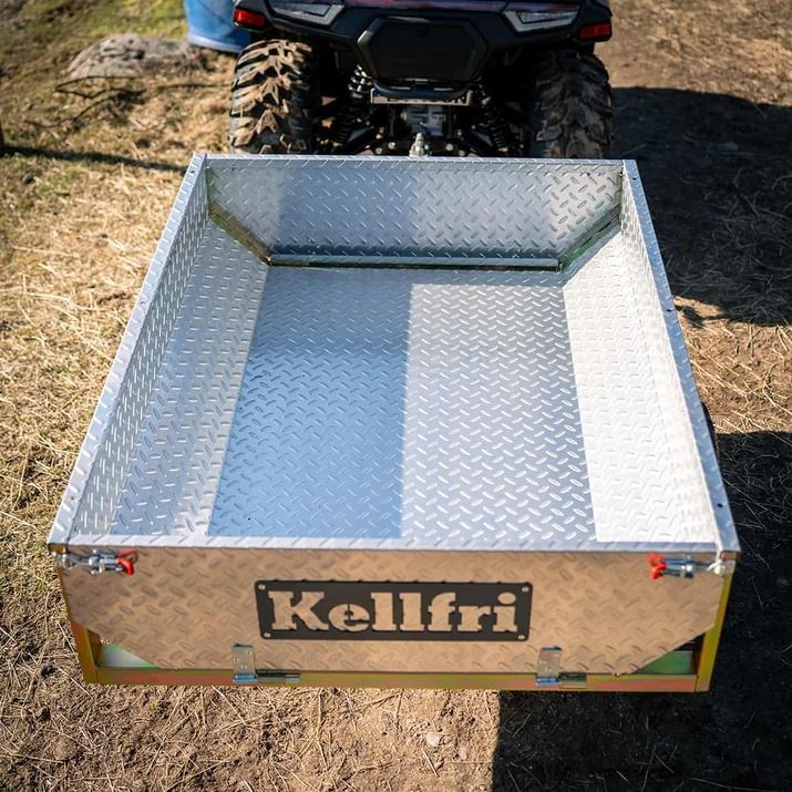 Przyczepa do quada/małego ciągnika Kellfri 500 kg z funkcją wywrotu