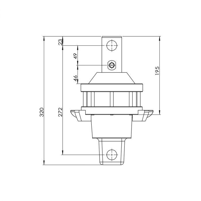 Holzgreifer Drehgelenk 2 T
