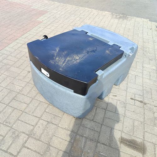 Mobilna stacja paliw 250 l z pokrywą/blatem