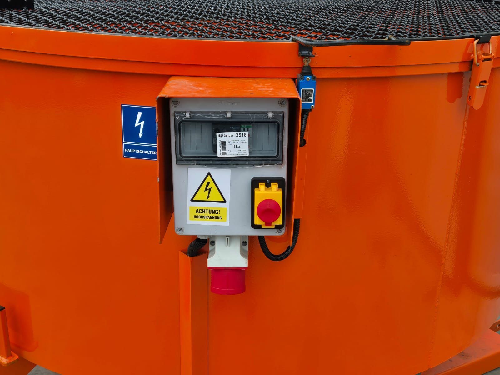 Betoniarka elektryczna, mieszalnik o działaniu wymuszonym, 400 l, certyfikat TÜV