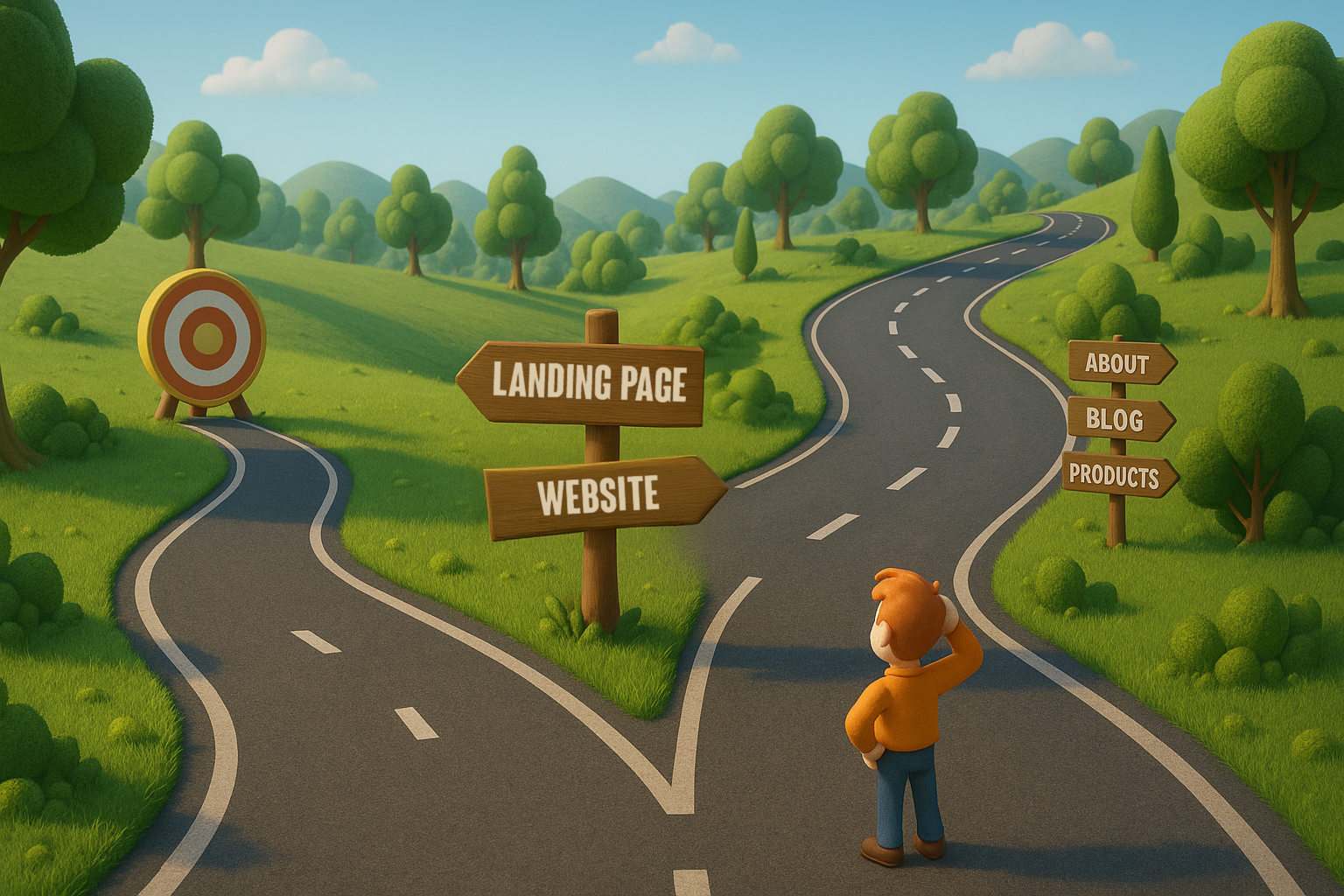 Landing Page vs Website: When to Convert Fast vs When to Build Trust