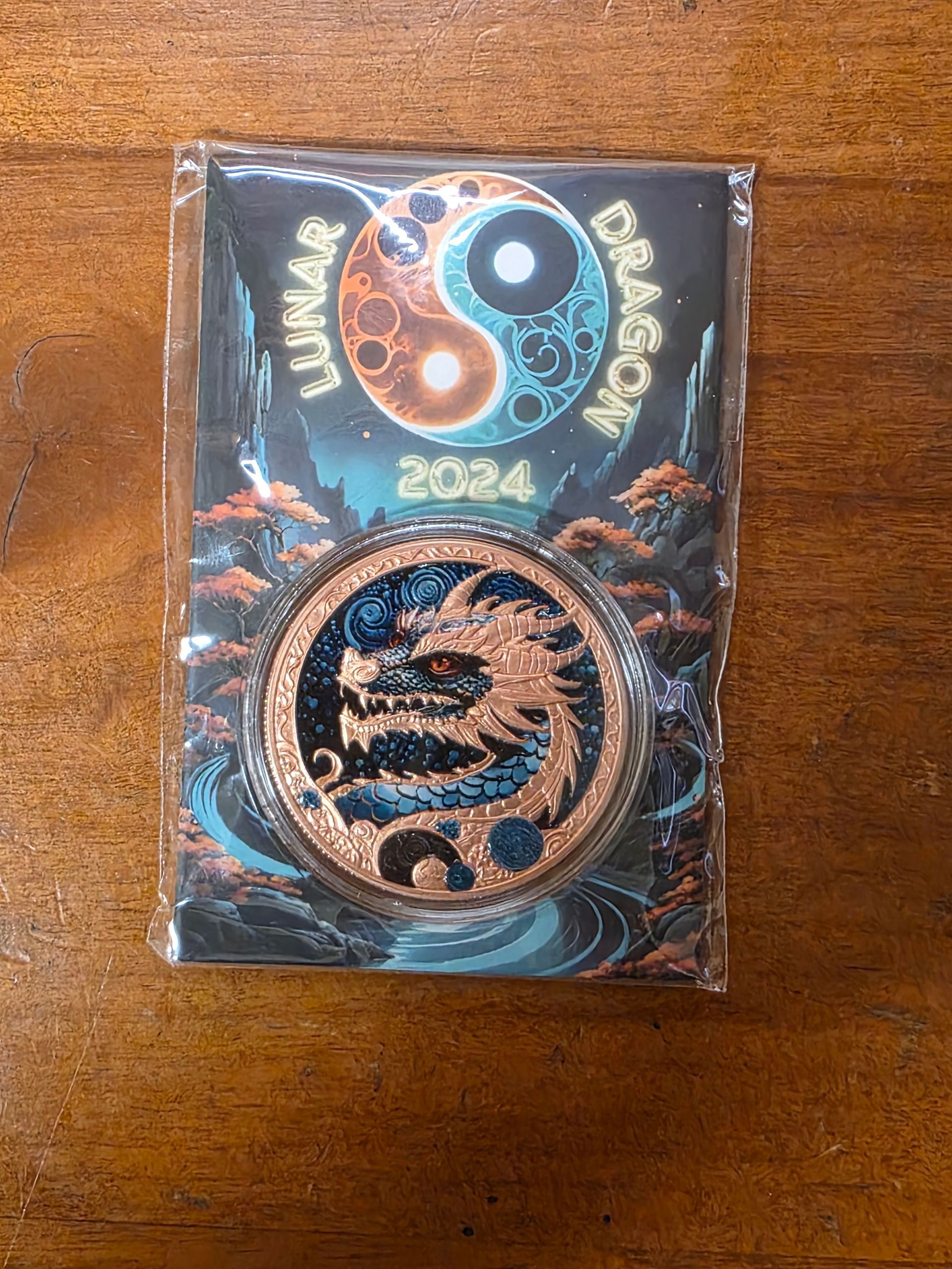1 oz Copper Lunar Dragon 2024