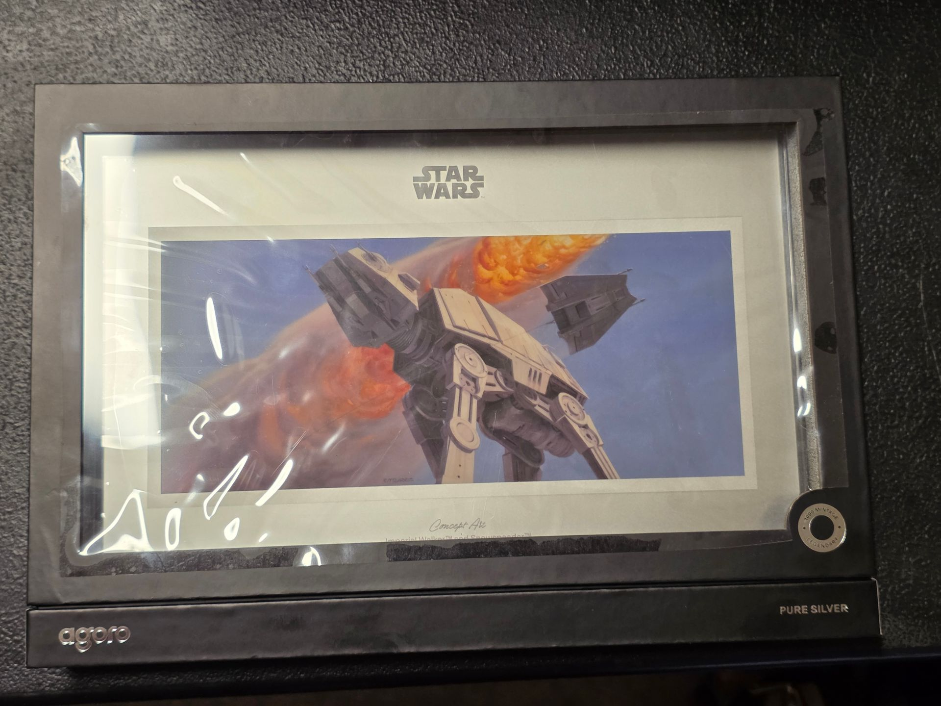 2026 Agoro Niue 1 oz Silver Coin Star Wars Art Imperial Walker & Snowspeeder