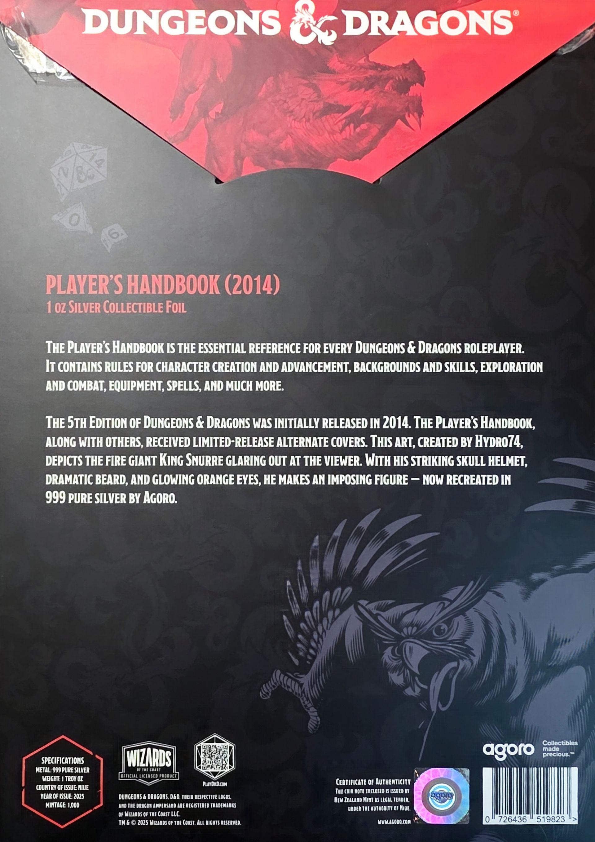 DUNGEONS & DRAGONS PLAYER'S HANDBOOK 2014