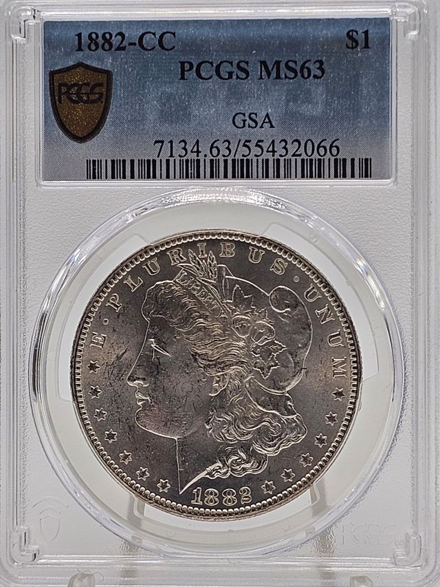 1882 CC Morgan Silver Dollar MS-63